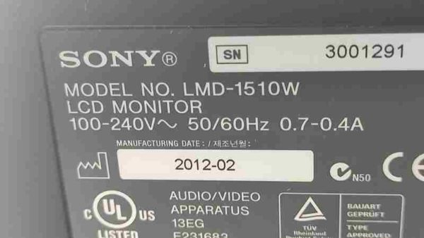 Ecran Sony LMD1510W